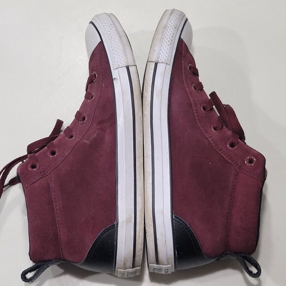 Converse Chuck Taylor All Star 161467c Mid Unisex Shoes Dark Burgundy-White - Picture 5 of 9